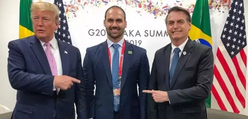 Eduardo Bolsonaro, Paulo Figueiredo e Trump: uma aliança contra o Brasil Eduardo Bolsonaro, Paulo Figueiredo e Trump: uma aliança contra o Brasil